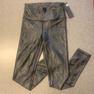 Full length black camo leggings